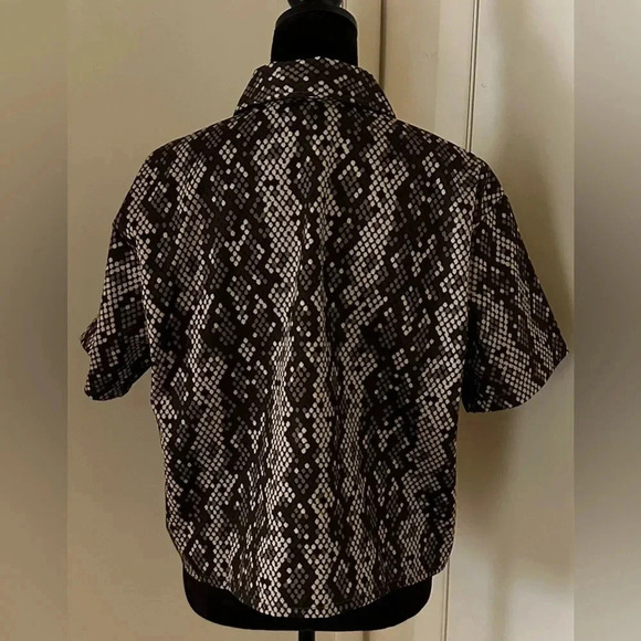 Dickies Camden Snake Print Work Cropped Shirt Size XL - NWT - Picture 7 of 8